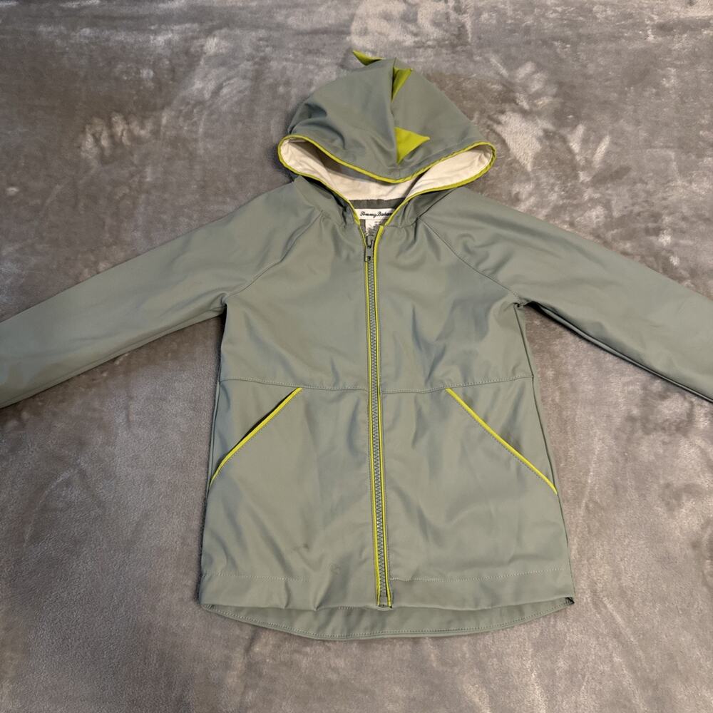 Tommy Bahama Toddler Jacket Hooded Gray Yellow Size 4T EUC